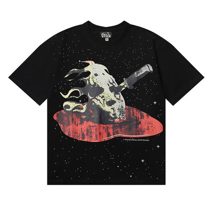 Hellstar Retro abstract print T-shirt
