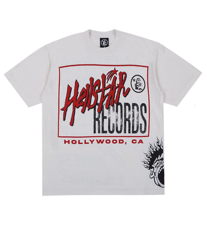 Hellstar Studios Records Tee Cream Tshirt