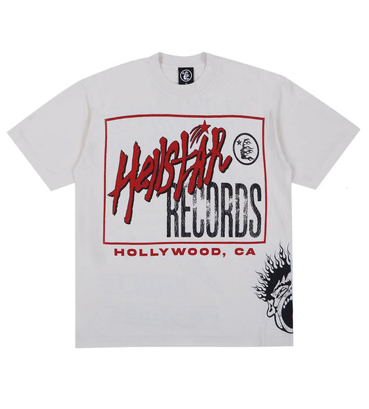 Hellstar Studios Records Tee Cream Tshirt