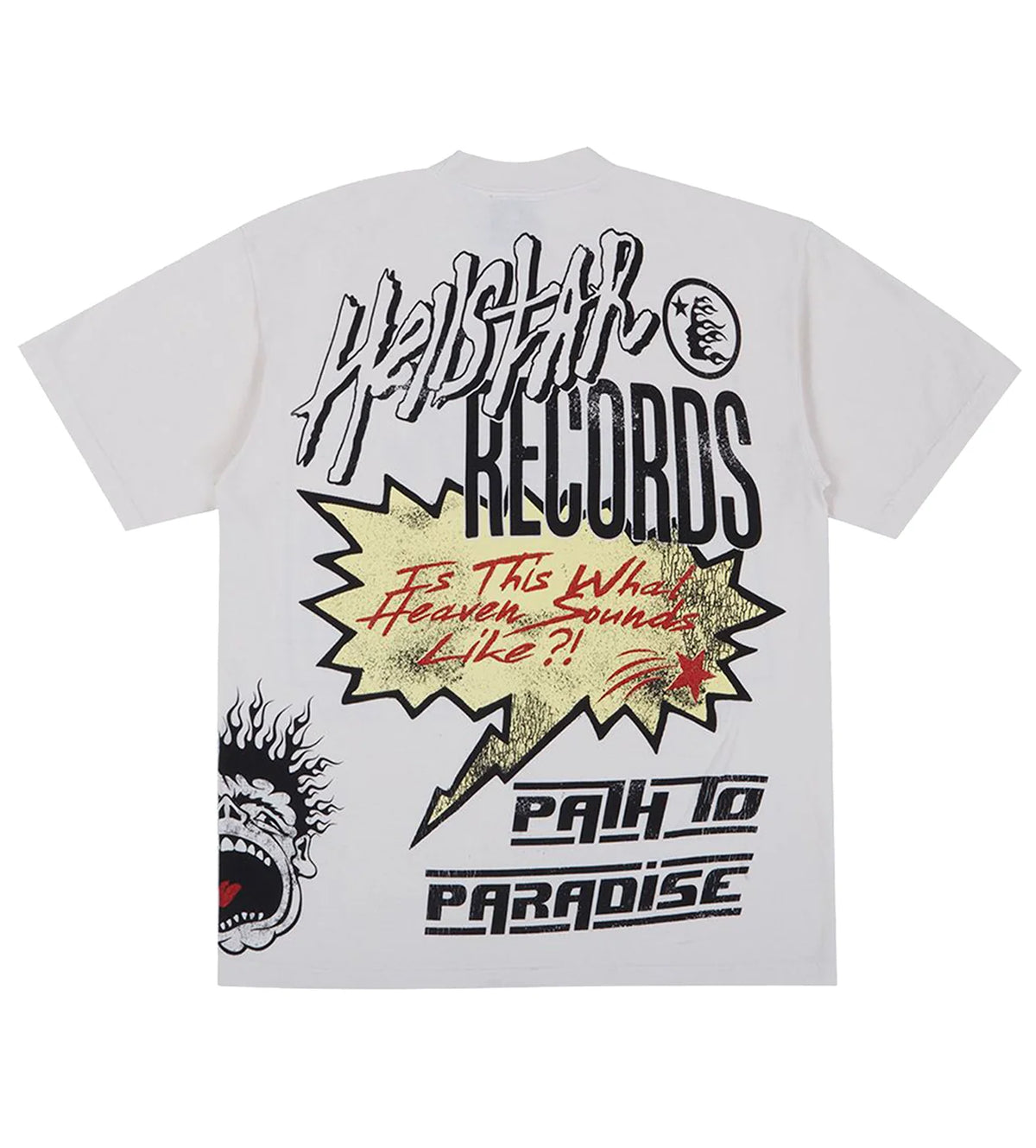 Hellstar Studios Records Tee Cream Tshirt