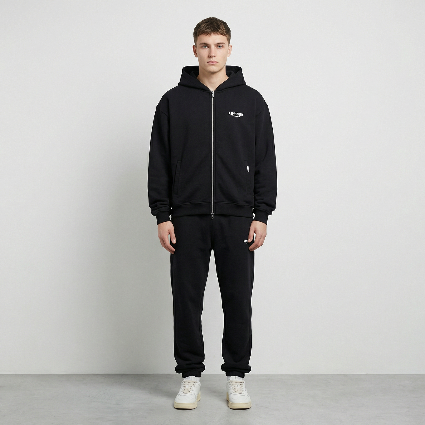 Represent Owners Club hoodie Zip-up Black